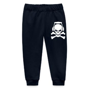 Totenkopf Boxen Musik Festival Metal Rock Party - Baby Organic Jogginghose Baby Tumbler von Stanley/Stella - Navy - Vorne