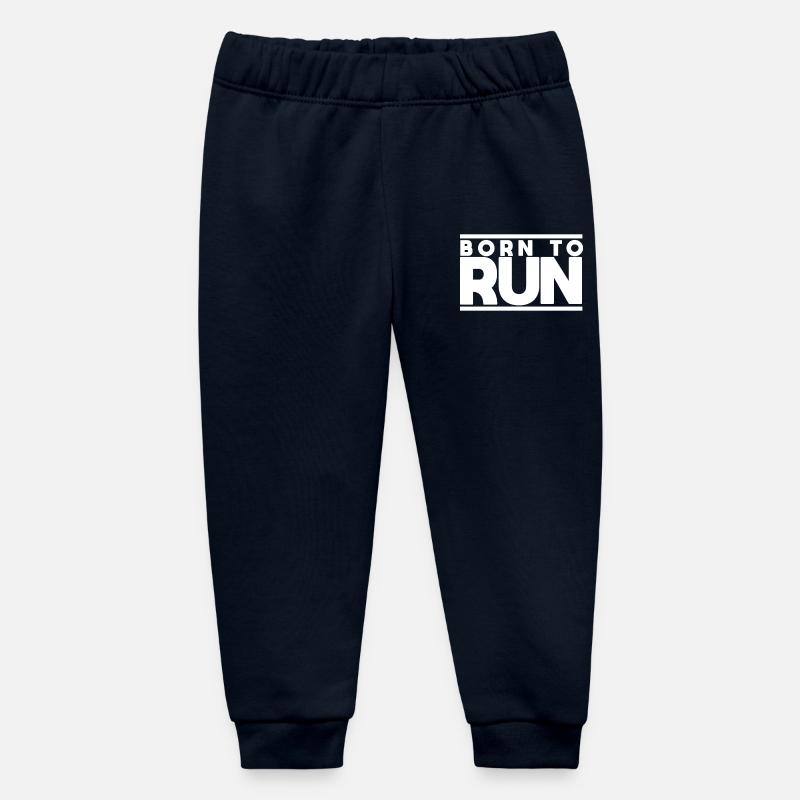 Né à la course - Pantalon de jogging bébé bio Stanley/Stella - marine