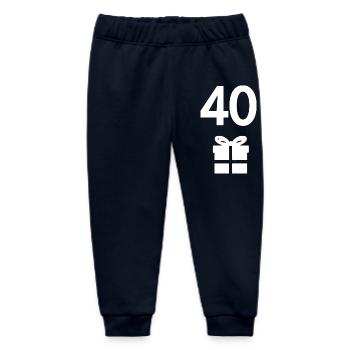 oberteil Geburtstag, 40 geschenk schachtel - Baby Organic Jogginghose Baby Tumbler von Stanley/Stella - Navy - Vorne