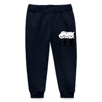 Sleepy Kitty (Farbe veränderbar - 3 Farben) - Baby Organic Jogginghose Baby Tumbler von Stanley/Stella - Navy - Vorne