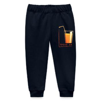 drink me in a frame - Baby Organic Jogginghose Baby Tumbler von Stanley/Stella - Navy - Vorne