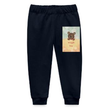 Snuggle Time - Baby Organic Jogginghose Baby Tumbler von Stanley/Stella - Navy - Vorne