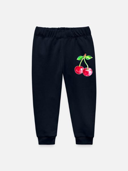 Kirsche, Rote Kirschen - Baby Organic Jogginghose Baby Tumbler von Stanley/Stella - Navy