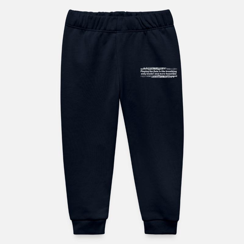 Jouer de la flûte, c’est comme respirer - flûtiste - Pantalon de jogging bébé bio Stanley/Stella - marine