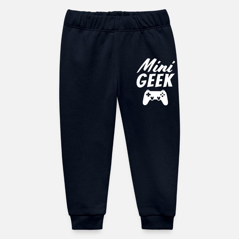 Geek Junior - Pantalon de jogging bébé bio Stanley/Stella - marine