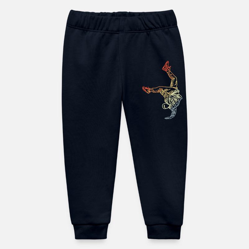 Dessin vintage Breakdancer - Pantalon de jogging bébé bio Stanley/Stella - marine