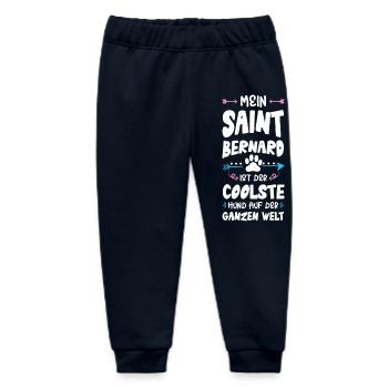 Dicton du chien de Saint-Bernard - Pantalon de jogging bébé bio Stanley/Stella - marine - Devant