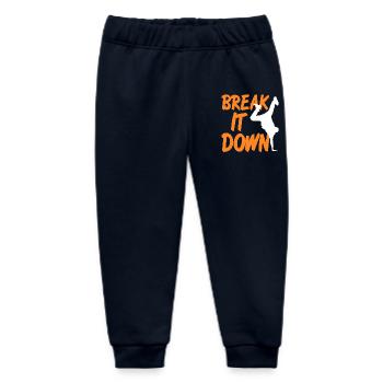 Break It Down Rhythm Motion Dance Power - Baby Organic Sweatpants by Stanley/Stella - navy - Front