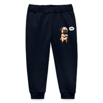 No Mops Möpse Mopsbesitzer Mopsliebhaber Mopshund - Baby Organic Jogginghose Baby Tumbler von Stanley/Stella - Navy - Vorne