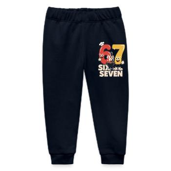 Lustige Grillschürze BBQ meme 67 Geschenk - Baby Organic Jogginghose Baby Tumbler von Stanley/Stella - Navy - Vorne