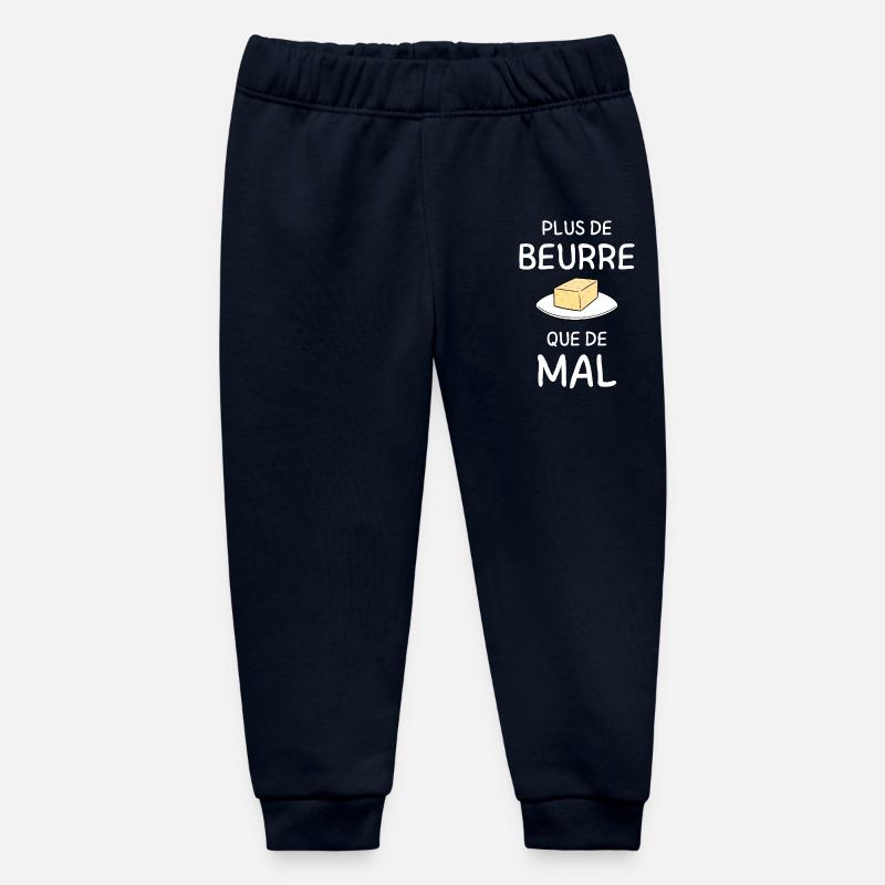 Plus de Beurre que de Mal - Pantalon de jogging bébé bio Stanley/Stella - marine