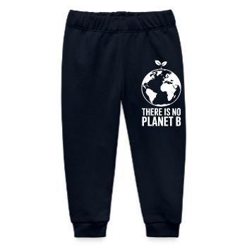Es gibt kein Plan B, Klimaschutz - Baby Organic Jogginghose Baby Tumbler von Stanley/Stella - Navy - Vorne
