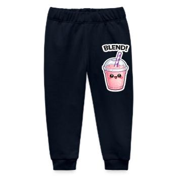 Kawaii Smoothie Mug BLEND - Baby Organic Sweatpants by Stanley/Stella - navy - Front