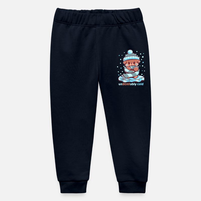 Froid insupportable - Pantalon de jogging bébé bio Stanley/Stella - marine