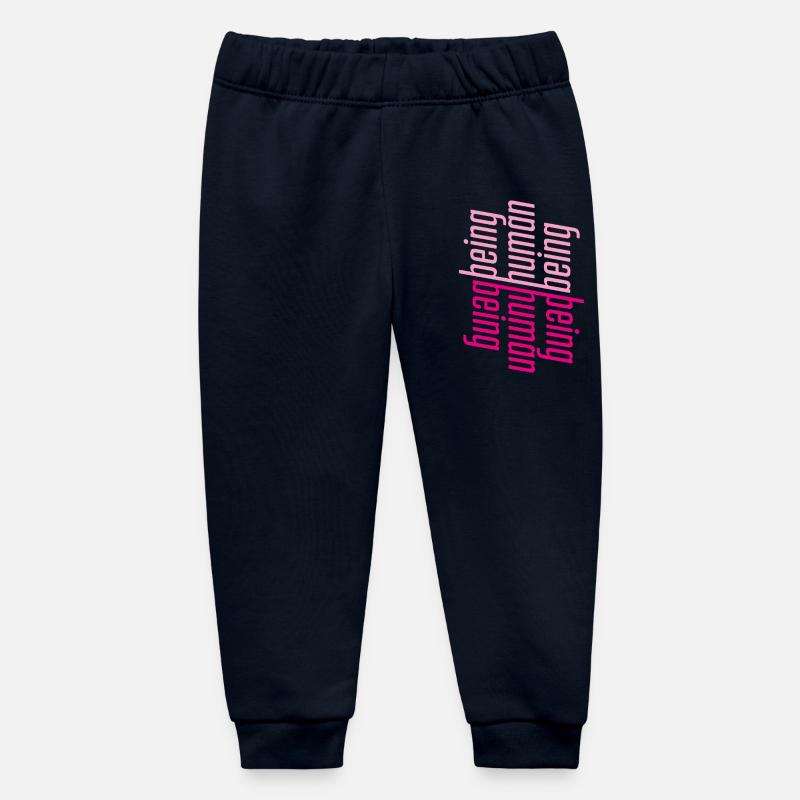 ThinkBick_being_human_being_2026 - Baby Organic Sweatpants by Stanley/Stella - navy