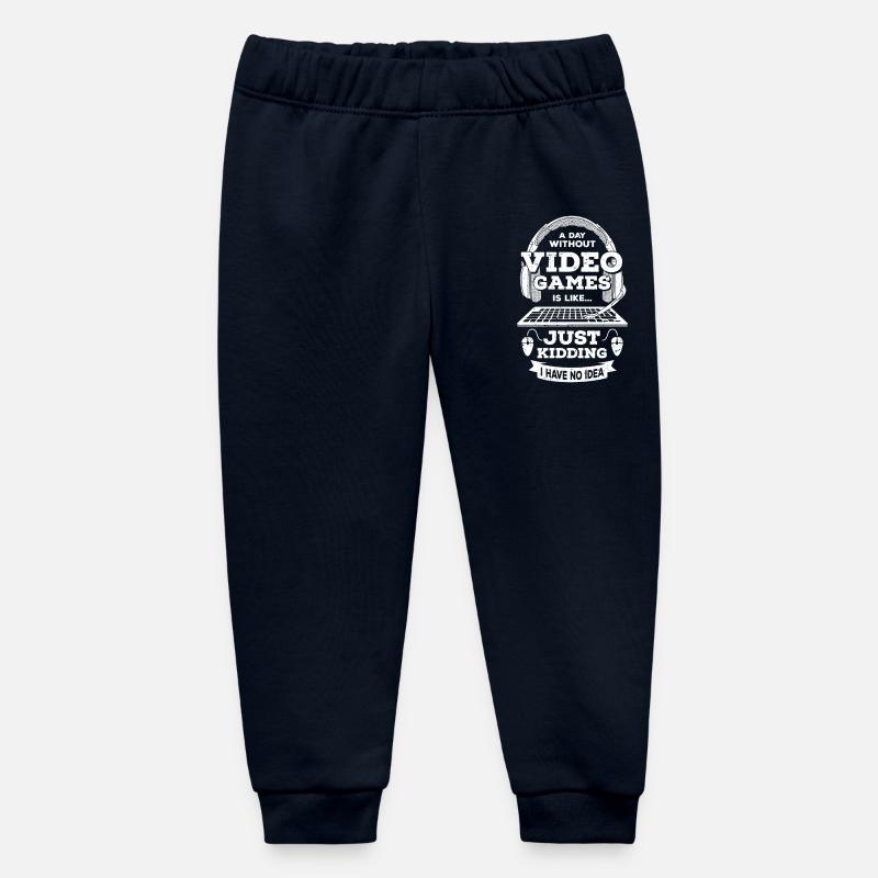 Une journée sans jeu vidéo, c’est comme plaisanter - Pantalon de jogging bébé bio Stanley/Stella - marine