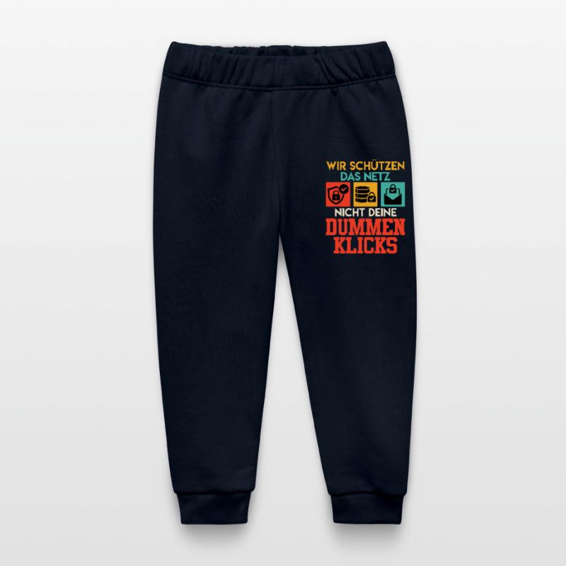 Coder WE DON'T USE THE NET YOUR STUPID CLICKS Baby Organic Sweatpants by Stanley/Stella