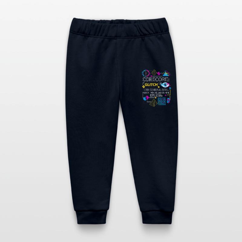 Corecore Glitch Simulation Algorithm Collage Baby Organic Sweatpants by Stanley/Stella