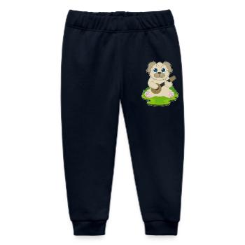 Hund Musiker Gitarre Musik - Baby Organic Jogginghose Baby Tumbler von Stanley/Stella - Navy - Vorne