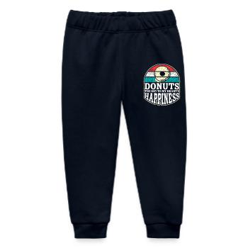 Donut fast food - Baby Organic Sweatpants by Stanley/Stella - navy - Front