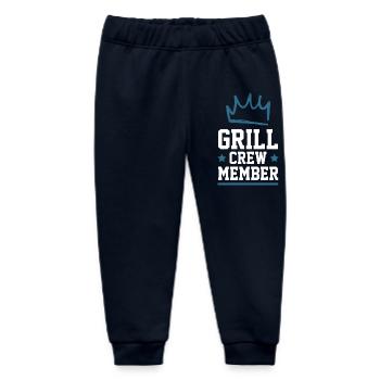 Équipe de grillades - Pantalon de jogging bébé bio Stanley/Stella - marine - Devant