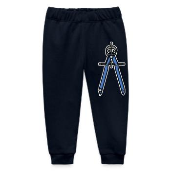 Zirkel Retro Look - Baby Organic Jogginghose Baby Tumbler von Stanley/Stella - Navy - Vorne