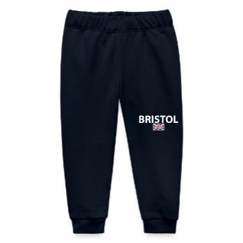 Bristol UK Britische Flagge Brite - Baby Organic Jogginghose Baby Tumbler von Stanley/Stella - Navy - Vorne
