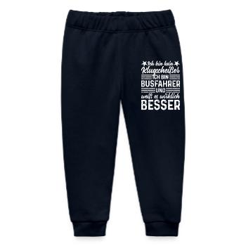 Busfahrer kein Klugscheißer lustige Sprüche - Baby Organic Jogginghose Baby Tumbler von Stanley/Stella - Navy - Vorne