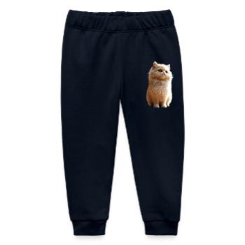 Persian Cat Persian Cat Persian Cat Cute Cats - Baby Organic Sweatpants by Stanley/Stella - navy - Front