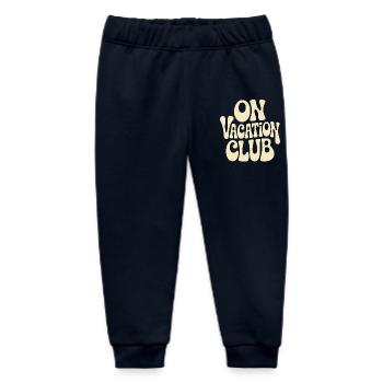 Vacation Club Summer Festival Vacation Beach Vacation - Baby Organic Sweatpants by Stanley/Stella - navy - Front