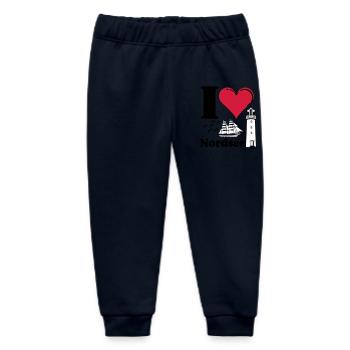 Nordsee Shirt , Fun Shirt , Küste , I love ...(25) - Baby Organic Jogginghose Baby Tumbler von Stanley/Stella - Navy - Vorne