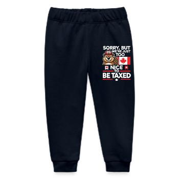 Zu nett für Zölle – Kanada Handelszoll Satire - Baby Organic Jogginghose Baby Tumbler von Stanley/Stella - Navy - Vorne