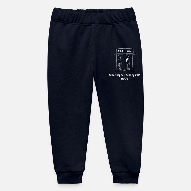EM/SFC Café espoir blanc - Pantalon de jogging bébé bio Stanley/Stella - marine