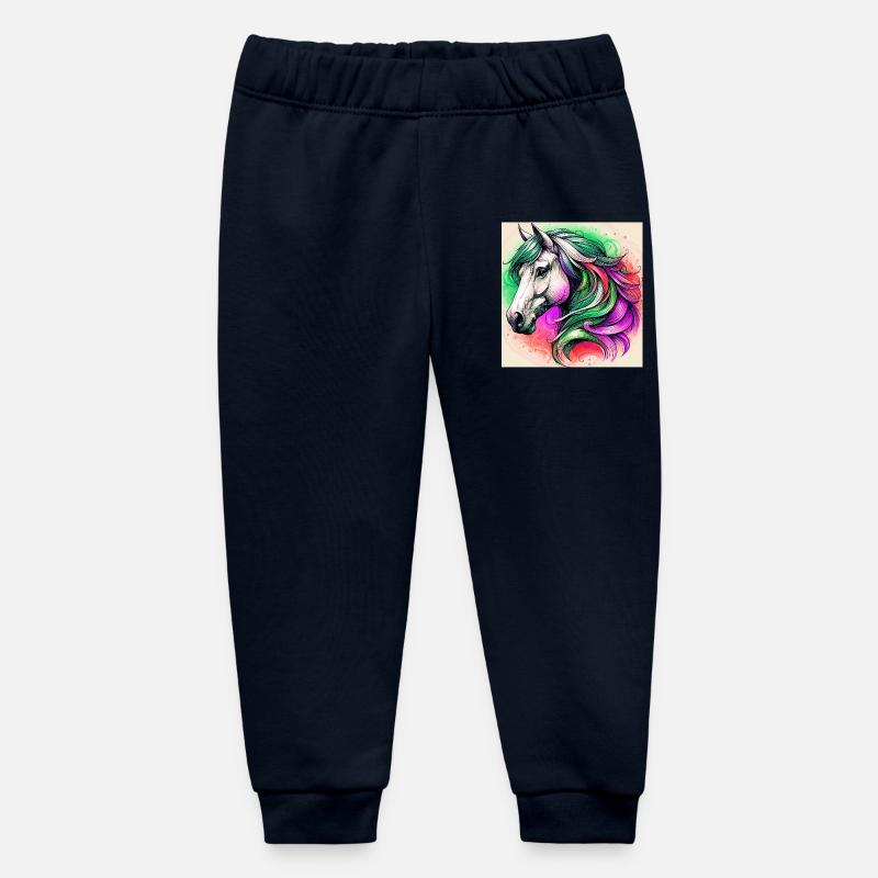 cheval - Pantalon de jogging bébé bio Stanley/Stella - marine