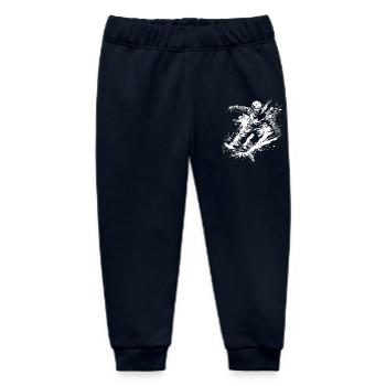 Snowboarders - Baby Organic Sweatpants by Stanley/Stella - navy - Front