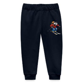 Skier Badger - Baby Organic Sweatpants by Stanley/Stella - navy - Front