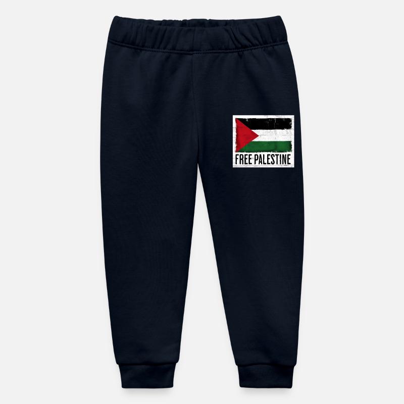 Conception du drapeau de la liberté pour la Palestine - Pantalon de jogging bébé bio Stanley/Stella - marine