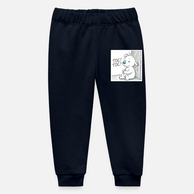 Idéfix Frappe Toc Toc Toc - Baby Organic Sweatpants by Stanley/Stella - navy