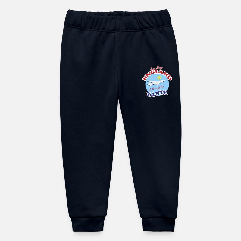 Adieu l’Angleterre. Allons à Zante. - Pantalon de jogging bébé bio Stanley/Stella - marine
