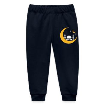 Islam Crescent Moon Moskee Silhouette - Baby Organic Jogginghose Baby Tumbler von Stanley/Stella - Navy - Vorne
