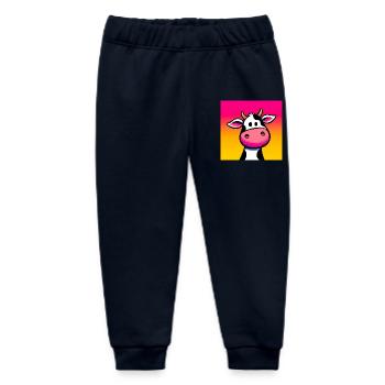 cow - Baby Organic Sweatpants by Stanley/Stella - navy - Front