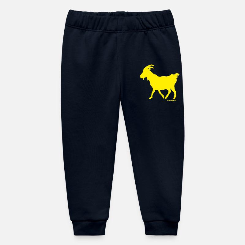Chèvre GOAT bouc émissaire jaune - Pantalon de jogging bébé bio Stanley/Stella - marine