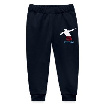 Silhouette calme et attitude - Pantalon de jogging bébé bio Stanley/Stella - marine - Devant