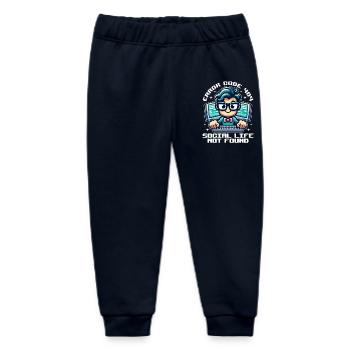 FEHLERCODE 404 SOZIALES LEBEN NICHT GEFUNDEN - Baby Organic Jogginghose Baby Tumbler von Stanley/Stella - Navy - Vorne