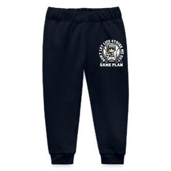 SPIELPLAN: LASS MICH NICHT VOM LEBEN SCHLAGEN - Baby Organic Jogginghose Baby Tumbler von Stanley/Stella - Navy - Vorne