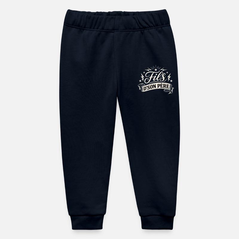 Fils_dson_pere - Pantalon de jogging bébé bio Stanley/Stella - marine
