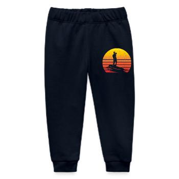 SUP Retro Stand Up Paddling Vintage Sunset - Baby Organic Jogginghose Baby Tumbler von Stanley/Stella - Navy - Vorne
