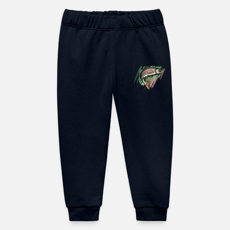 Truite - Pantalon de jogging bébé bio Stanley/Stella - marine