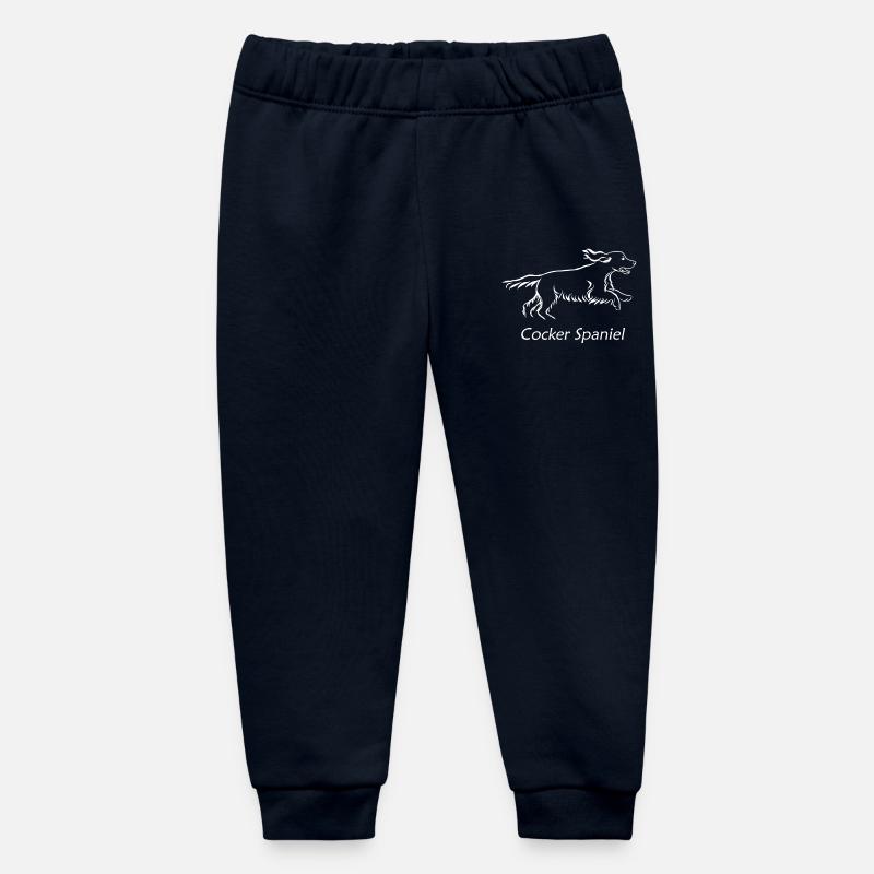 Cocker spaniel - Baby Organic Sweatpants by Stanley/Stella - navy