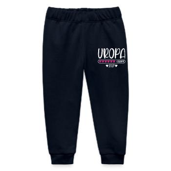 Great-grandpa 2027 loading heart loading bar - Baby Organic Sweatpants by Stanley/Stella - navy - Front
